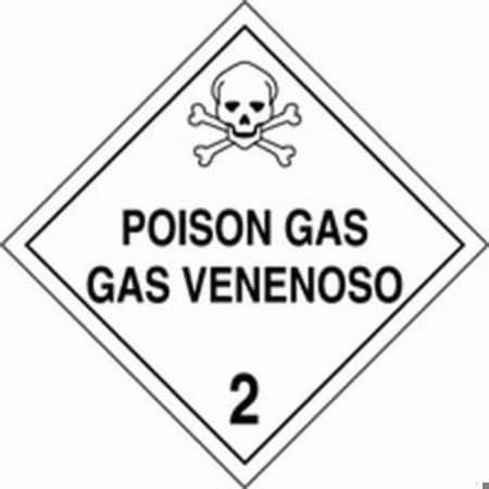 Accuform BILINGUAL DOT PLACARD HAZARD CLASS 2 MPLSP1MG25